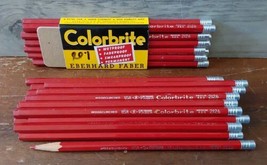 Eberhard Faber Colorbrite Colored Pencils Medium Red 2126 Vintage 36pc - $46.56