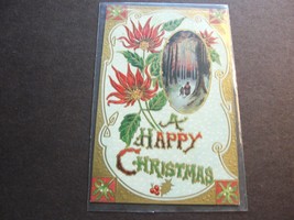 A Happy Christmas, Peace and Goodwill -Unposted 1900s Embossed Postcard. - £9.34 GBP