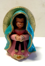 Our Lady of Guadalupe Miniature 1.50&quot; H Statue, New from Colombia #L042 - $13.99