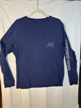 Vineyard Vines Women’s Long sleeve T Shirt Whale Pocket Whale Outline  Size M - £11.55 GBP