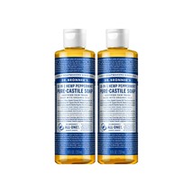 Dr. Bronner's Organic Peppermint Liquid Soap - 18-in-1 All-Purpose Cleaner with  - $48.99