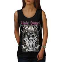 Valhalla Graveyard Tee Monster Skull Women Tank Top - £10.15 GBP