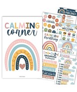 Boho Rainbow Calming Corner Posters | Set of 9 | Classroom Decor - $35.30 CAD