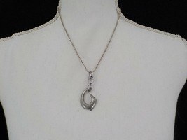 Fashion Jewelry Necklace Dolphin Shaped Like Maui Manaiakalani Hook Bead Chain - £16.02 GBP