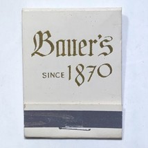 Bauer’s Restaurant Dining Louisville Kentucky Dining Match Book Cover Ma... - £3.87 GBP