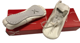 Capezio Child Full Sole Daisy 205X White Ballet Shoes, Toddler 6.5M New ... - $9.49