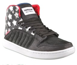 Supra Stevie Williams S1W Badge Shoes Stars &amp; Stripes Black Navy White S... - £37.37 GBP