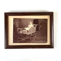 Antique Baby Photo Girl Wicker Baby Carriage Real Photograph Early 1900s... - €4,28 EUR