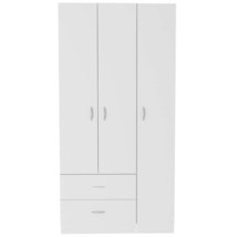Three Door Armoire Clark, Bedroom, White - $13,075.94 MXN