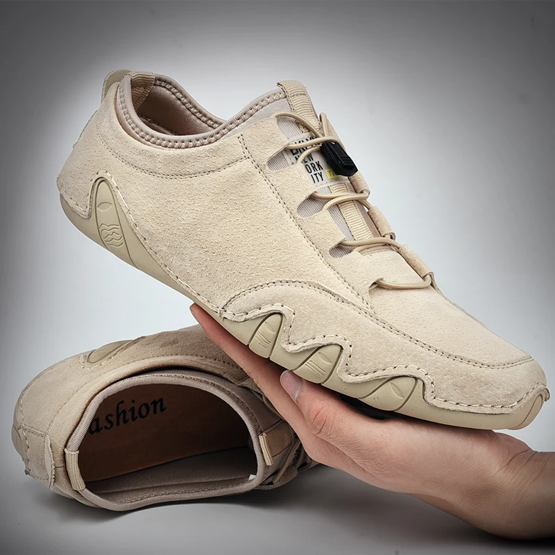 Fashion Men Shoes Casual Leather Men Sneakers Breathable Designer Men&#39;s ... - $45.92