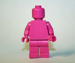 Minifigure Custom Pink Blank Plain DIY - £5.08 GBP