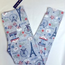 Paris with Love Buttery Soft Boutique Leggings Tall Curvy Plus 14-20 New - $14.50