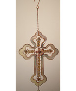 Metal Old World Hanging Cross Wall Decor Gothic Rustic Metal - $32.72 CAD