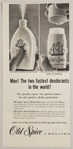 1958 Print Ad Old Spice by Shulton Deodorants stick &amp; Spray Fastest - £9.49 GBP