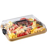 Charcuterie Boards With Lid, Bamboo Cheese Board Set With Locking, Weddi... - $44.97