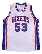 Darryl Dawkins Custom Philadelphia Basketball Jersey Sewn White Any Size image 1