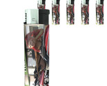 Bad Girl Pin Up D12 Lighters Set of 5 Electronic Refillable Butane  - $15.79