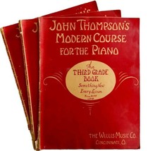 Thompson&#39;s Modern Course For Piano 1938 Grade 3-5 Lot Of 3 PB Music Book... - £30.71 GBP