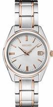 Seiko Women&#39;s Stainless Steel Rose Gold Two Tone Watch SUR322 - $292.05