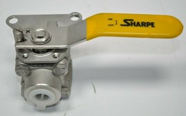 New Sharpe 3/8&quot; Threaded Stainless Steel Ball Valve F99 CF8M-316SS 1000 Psi Max - £39.68 GBP