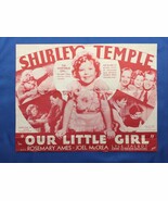 SHIRLEY TEMPLE ‘OUR LITTLE GIRL’ PROMO BROCHURE MAILER 1935 FOX FILM COR... - $4,711.89 MXN