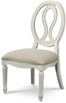 Dining Chair Universal Summer Hill Pierced Back Cotton White Maple - £708.02 GBP