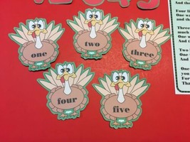 Five Little Turkeys - Flannel Felt Board Laminated Story And Pieces - £8.78 GBP