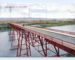 Vista Attraverso High Bridge Misura S.Paul Minnesota Mn 1909 DB Cartolin... - $4.04