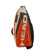 Head Flexpoint Large Tennis Racquet Carry Case Bag Orange Black &amp; White ... - £43.02 GBP