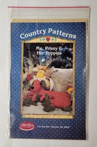 Ms. Prissy and Her Puppies Ozark Crafts Country Patterns Pattern #202 - £7.90 GBP