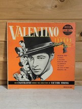 1951 Vinyl 33 10&quot; Valentino A Collection of Tangos Decca Vintage Record - £12.68 GBP