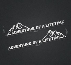 Stripes Graphic Vinyl Decal adventure of lifetime Off-road SUV Car Window Body C - £63.76 GBP