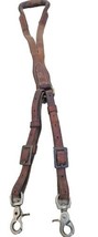 Vtg  Brown Leather /Western Tack Amish Hermann Oak Leather Double Strap Crupper  - £31.29 GBP
