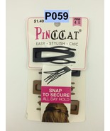 PINCCAT 4 COUNT HAIR SNAP CLIPS WITH COMB FOR ALL DAY HOLD # P 059 - £1.14 GBP