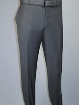 Men's MONO Turkey Slacks 100% Wool Plain Front Slim Fit 2502-08 Mid Gray image 3