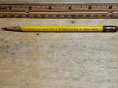 Vintage American Pencil Co New York EDGELESS 765 No 2 Pencil - $14.66