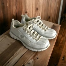 Skechers Elite Comfortable Memory Foam Womens White Leather Tennis Shoes... - $23.29