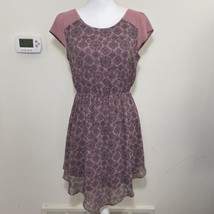 American Eagle Outfitters AEO Handkerchief Dress Mauve Pink Grey Sz S BRAND NEW! - £17.58 GBP