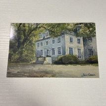 Vintage Clermont on the Hudson Postcard Watercolor By Jeni Cassel - $9.62
