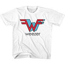 Weezer 3D Logo White Kids T Shirt Flying W Toddler Tee Alternative Rock ... - £18.37 GBP