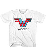 Weezer 3D Logo White Kids T Shirt Flying W Toddler Tee Alternative Rock ... - £18.44 GBP