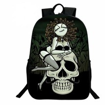 Skull 3D Printed Backpack Kids Student School Bag Travel Bag Rucksack Laptop Bag - £19.15 GBP