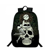 Skull 3D Printed Backpack Kids Student School Bag Travel Bag Rucksack La... - £18.91 GBP