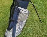 Ping K56 Lightweight Hoofer Style Golf Stand Carry Bag Two Sided Strap Navy - £58.21 GBP