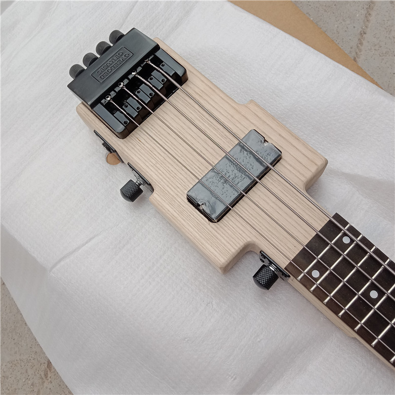 No Paint 4 Strings Headless Electric Bass,MINI Ash Body&Rosewood Fingerboard 626 Item image 4