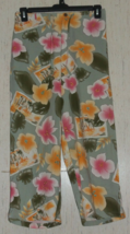 New Womens Jaclyn Smith Sport Floral Capri Pant W/ Pockets Size M - £22.33 GBP