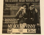 My Cousin Vinnie Vintage Tv Print Ad Joe Pesci Marisa Tomei Ralph Macchi... - $5.93