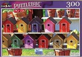 Painted Wood Birdhouses - 300 Pieces Jigsaw Puzzle - $14.84