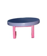 Dollhouse Round Table Wooden Purple Pink Rare HTF - $18.98 CAD