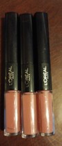 3 L&#39;Oreal Paris Infallible Lipstick, 201 Everlasting Caramel  (P12/10) - £20.10 GBP